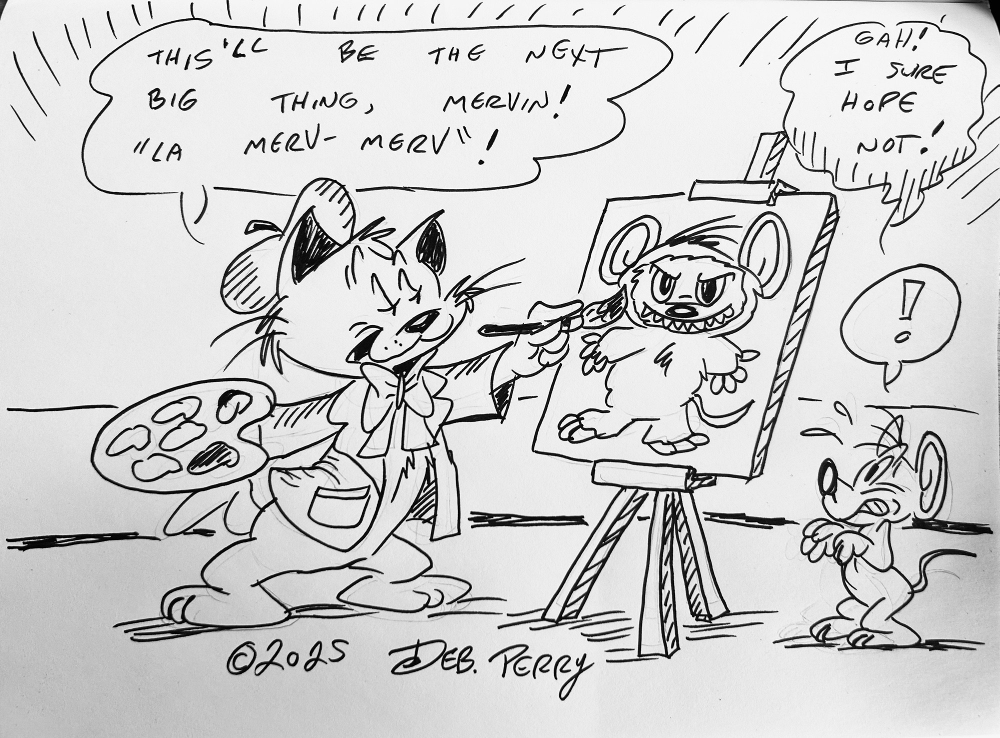 New Fluffy and Mervin: Maybe Fluffy shouldn’t chase the latest fads without asking his model first…
