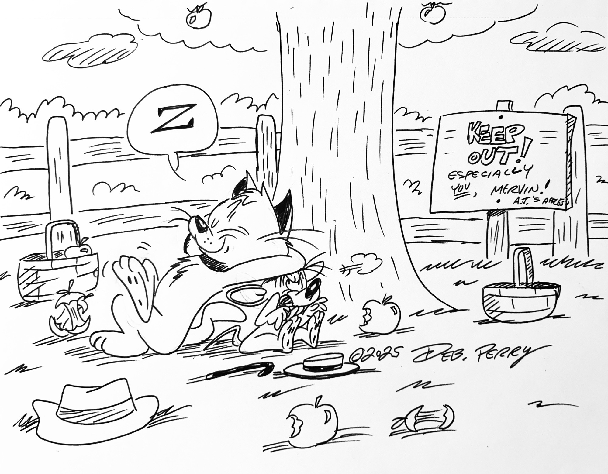 Apparently, Fluffy and Mervin can’t read signs.
