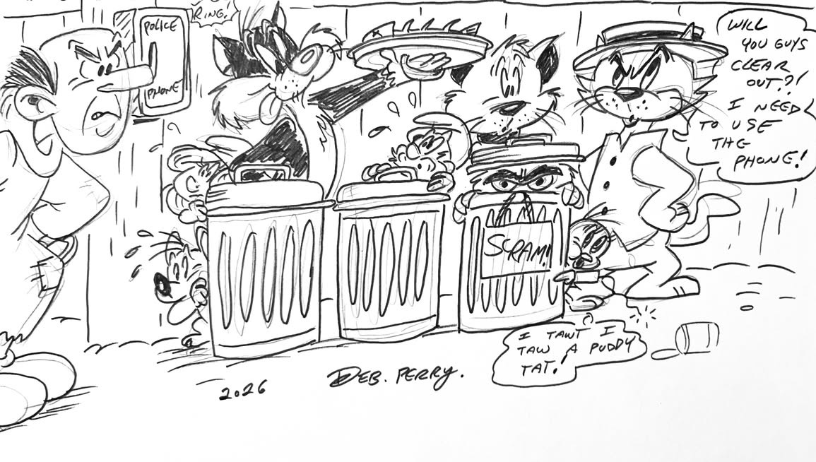 Fluffy and Mervin certainly have a few famous friends.  How many of them can you name?
